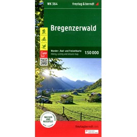 Bregenzerwald, Wander-, Rad- und Freizeitkarte 1:50.000, freytag & berndt, WK 364: Mit APP, wasserfest und reißfest (freytag & berndt Wander-Rad-Freizeitkarten, Band 364)