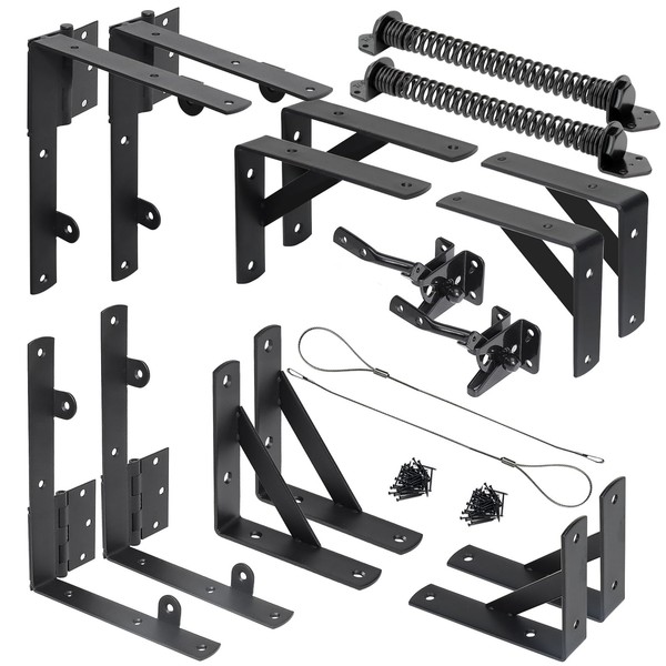 Fence Gate Kit Gate Hardware, 2 Set Anti Sag Gate