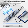 WEEAEEW Powered USB 3.2 Hub, 16 Ports Powered USB Hub