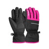 Reusch Alan Junior Unisex Finger Gloves Black/Pink Glo 5