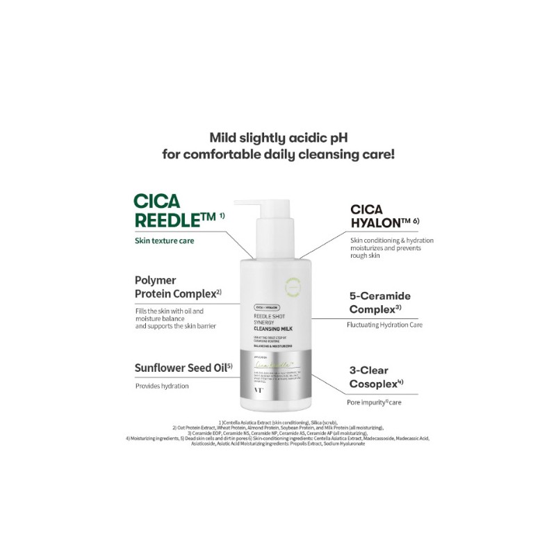 VT Cosmetics [VT Cosmetics]Reedle Shot Synergy Cleansing Milk 200ml