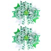 St. Patrick's Day Hair Bow Clips for Women Lucky Shamrock Hair Clips for Girls Green White Hair Bows Cute Clover Hair Barrettes Irish Day Festive Hairpins St. Patrick's Day Hair Accessories 2Pcs