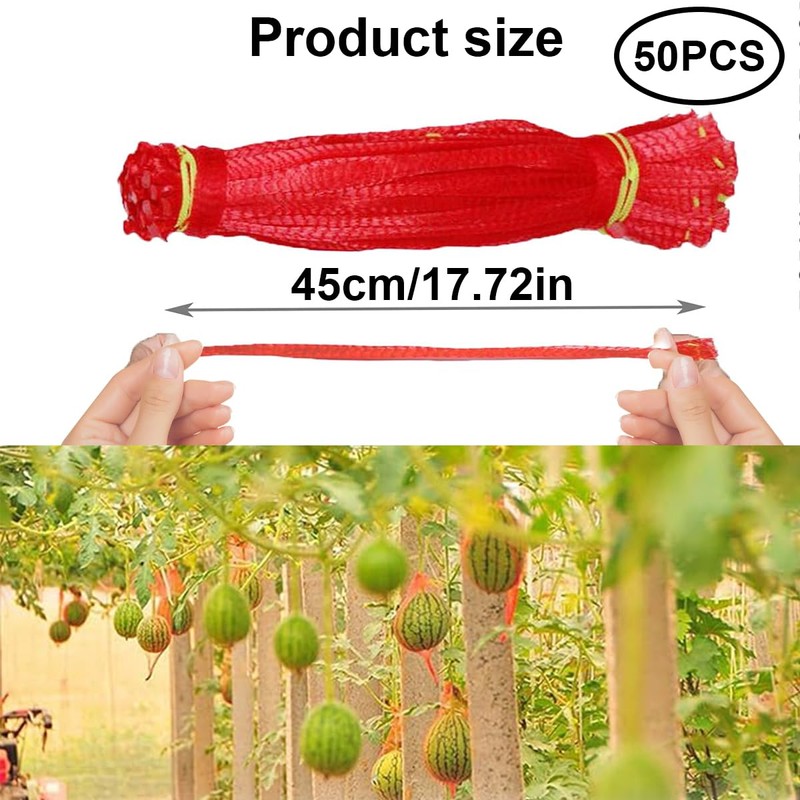 Ruayia Pack of 50 Watermelon Nets, Melon Nets for Garden,