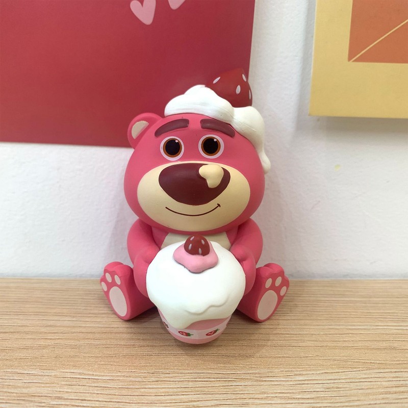 6pcs Cute Car Ornament Strawberry Bear Shape Multi Purpose Car