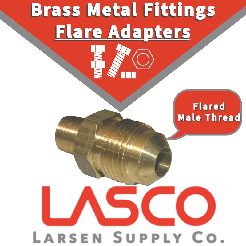 LASCO 17-4613 1/4-Inch Flare by 3/8-Inch Female Pipe Thread Brass