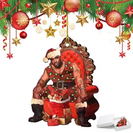 Christmas Ornament 2024, Barry Christmas Ornaments, Wooden Double Sided 3.9in Printing Christmas Tree Decorations, Christmas Ornament for Tree, Unique Party Supplies Holiday Decor