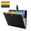 BTtime Document File, 7 Pockets A4 Document Stand, Expanding Folder,