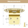 40 Pack 20 Pair Gold Cabinet Hinges - 3/8 inch