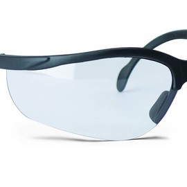 Walker's Sport High-Grade Polycarbonate Lenses Half Frame Soft Rubber Nose Piece Adjustable Safety Shooting Glasses, Clear