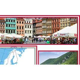 Wall Map of Poland Paper Laminated 23.4 x 16.5 inches
