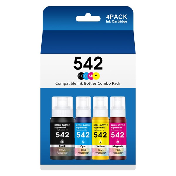 JYZBRW JYZBRW 542 Ink Refill Bottles Compatible for 542 Ink