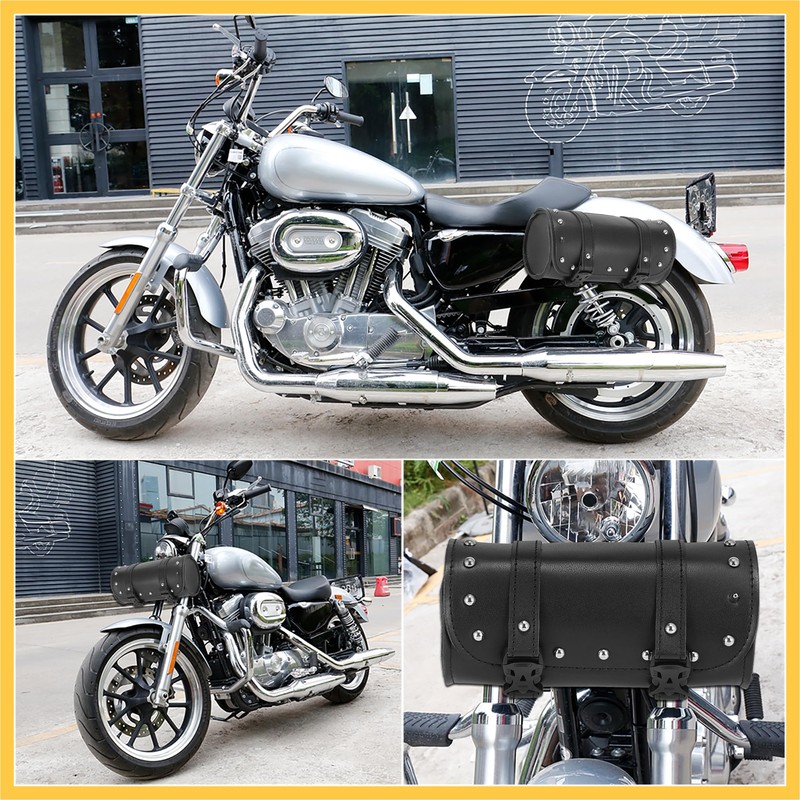 REPAIROCK Universal Motorcycle Fork Handlebar Tool Bag Cycling Storage Pouch