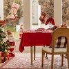 Home Brilliant Red Table Cloth for 6 to 8 Seats