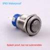 Momentary Push Button Switch, URTONE UR198, 1NO1NC Stainless Steel Shell