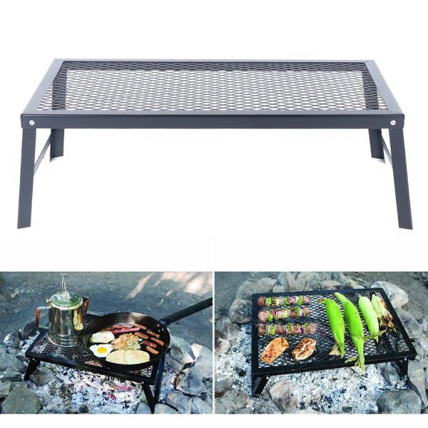 Unbranded Camp Grill Fire Pit Grate Campfire Cooking Portable Stand