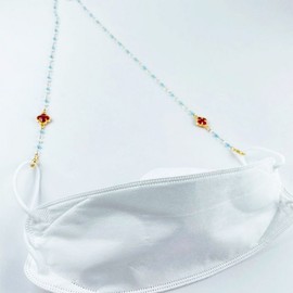 Sky Bead Mask Lanyard Strap 3 Red