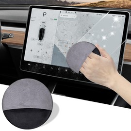 ElekTonny Toallitas de visualización táctil para coche, limpieza de visualización de salpicadero, incluye paño de microfibra, herramienta limpiadora de visualización para el interior del coche