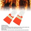 1 Pair Firefighting Gloves Comfortable Reflective Strip Flame Resistance Firefighter