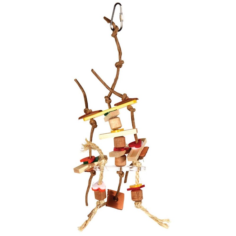 Zoo-Max Fun Loving Bird Toy with Paper Rope