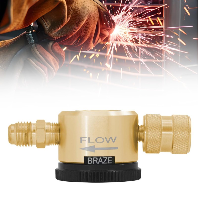 Nitrogen Purge Tool, N2 Gas Pressure Regulator Brazing Tool, 1/4