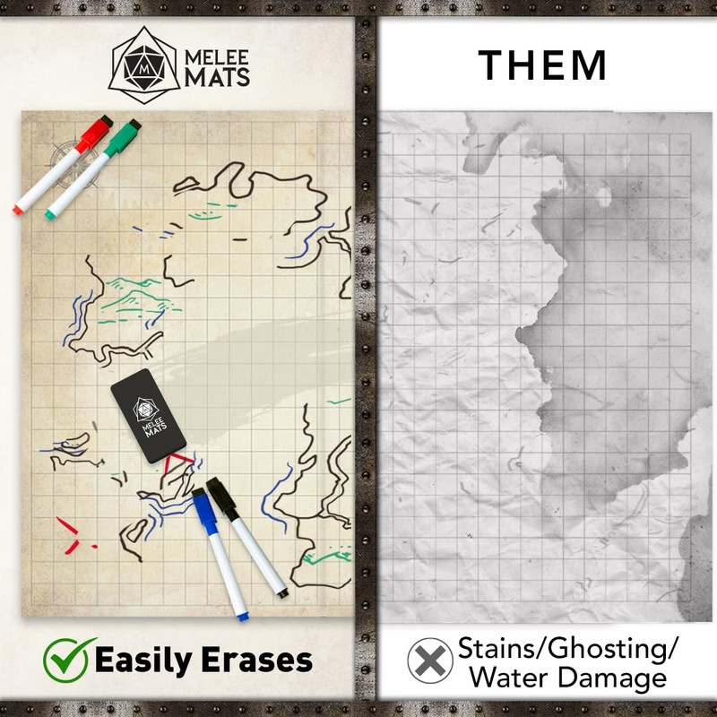 Melee Mats DND Map Starter Set - 23” x 27"