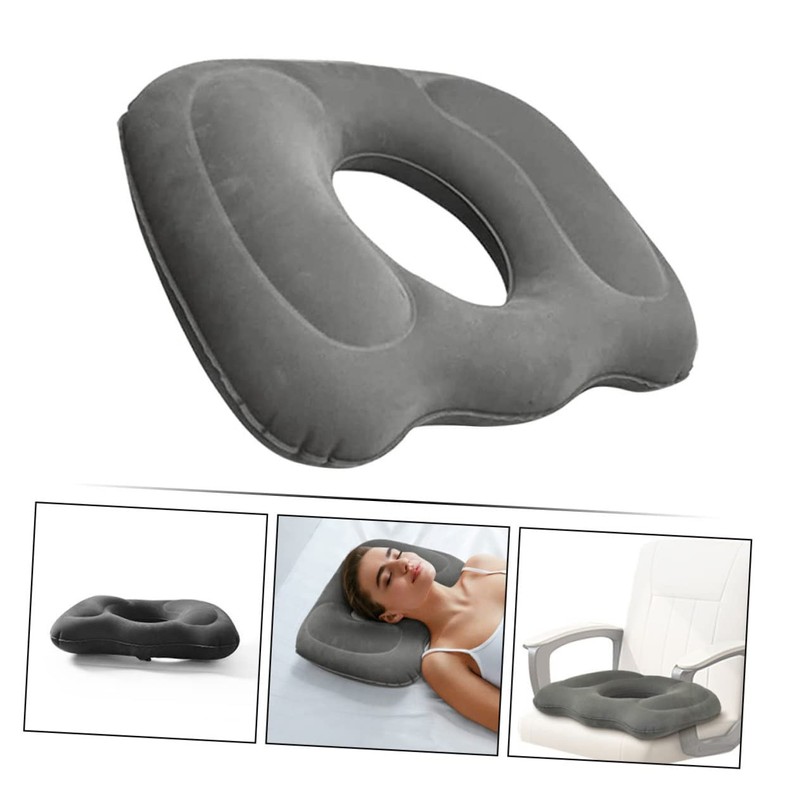 Mobestech Inflatable Lumbar Support Cushion Breathable Bedsore Pad for Elderly