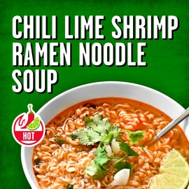 Tapatio Spicy Ramen Noodles - Chili Lime Shrimp Flavor - Instant Meal with Microwaveable Soup Bowl - 3.8 Oz (Pack of 6)