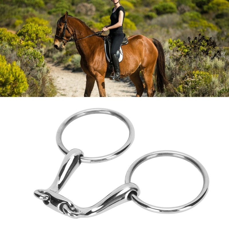 O Ring Horse Bits Flexible Linking Polished Stainless Steel Horse