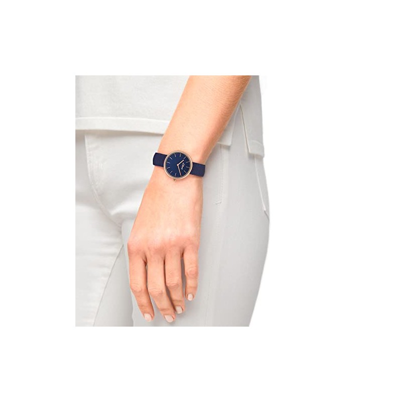 s.Oliver Women's Quartz Watch Analogue with Textile Strap, Waterproof, Comes