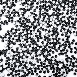 1440Pcs Black Crystal Rhinestones,Glass Flatback Rhinestones Gemstones for Nail Face Makeup Art Crafts Clothes Decoration -(SS3,1.4mm,Black)
