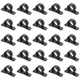 PATIKIL Suspension Pipe Clamps 1 Inch, 25 Pack Standard Tubing Supports for Pex Copper CPVC Pipe, Black