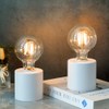 JHY DESIGN Set of 2 White Table Lamp Battery Powered