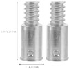 Taicols 2 Pieces of Aluminum Alloy Threaded Headpiece Accessories, Replacement