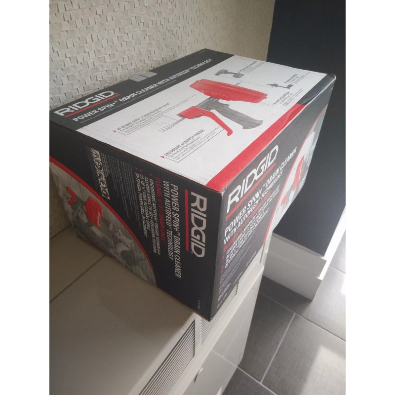 RIDGID Power Spin+ Drain Cleaner - Line Cap. Up to