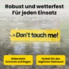 emc.nexus Keyring - Don't Touch Me! - Double-Sided Yellow Pendant