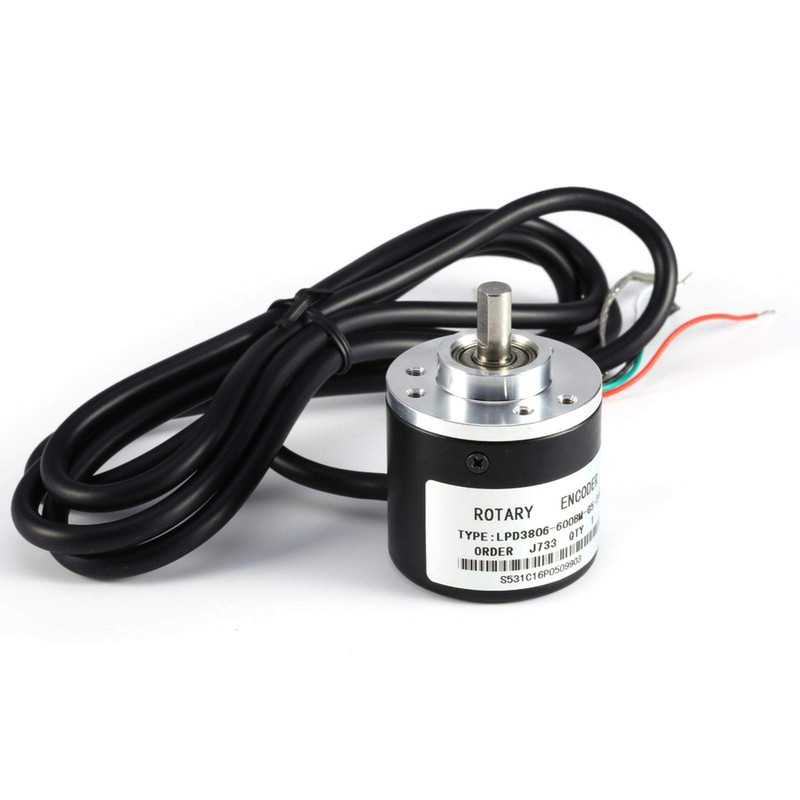 DC5-24V Photoelectric Incremental Rotary Encoder, AB 2-Phase Output Rotary Encoder