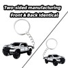 RUIHEDAHB 1PC Double-sided Car Keychain for Dodge RAM Key Chain