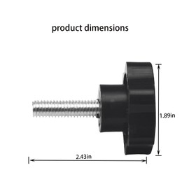 BeiJRDDBest (4pcs) 481625-01 Wing Nut Knob 3/8""-16 x 1-1/4"" For Scag Grass Catcher Cheetah Turf Tiger & More,Fits SFZ48-18FR SCZ61RD-31FX SFW48-16BV SFZ48-18FR SCZ52V-23FX