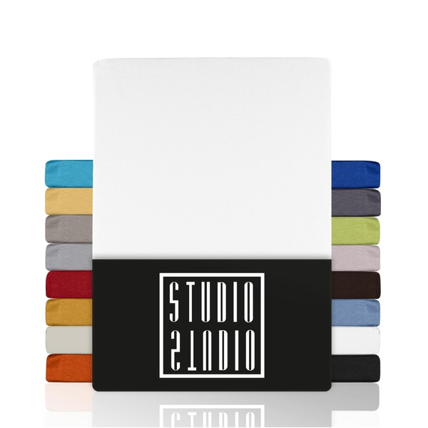 STUDIO Basic Fitted Sheet 200 x 220 cm, 100% Combed