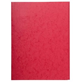 Exacompta 56403E Pack of 25 Document Folders Made of Manila Cardboard 390 g/m² Robust and Practical 24 x 32 cm for DIN A4 Pack of 25 Red