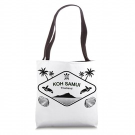 Koh Samui Thailand Sea Turtle Palm Trees Island Souvenir Tote Bag