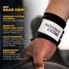 BEAR GRIP - Premium Heavy Duty Weight Lifting Wrist Wraps,