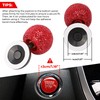 3Pcs Car Button Rocker, One-Button Start Lever, Engine Start Stop