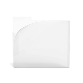 Staples 576460 Translucent Poly File Folders Clear 6/Pack