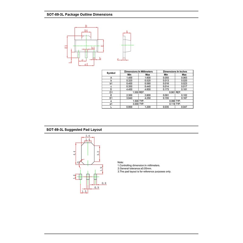 Chanzon 20pcs 2SD882 SOT-89 NPN Power Transistor 3A SMD