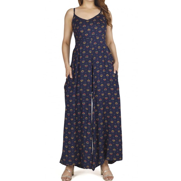 GURU SHOP Boho Jumpsuit, Sommer Overall, Einteiler, Viskose Hosenkleid -