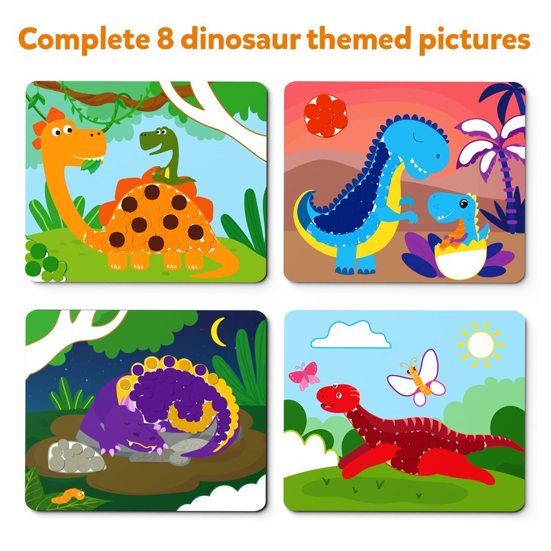 Skillmatics Art Activity - Dot It Dinosaurs, No Mess Sticker