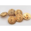 High-quality gold metal buttons, metal buttons with anchor, made in