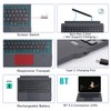 Tablet Keyboard Ergonomic Portable Bluetooth Tablet Leather Case Keyboard for