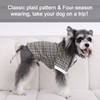 UNIPUP Plaid Dog Shirt for Small Dogs, Summer and Fall